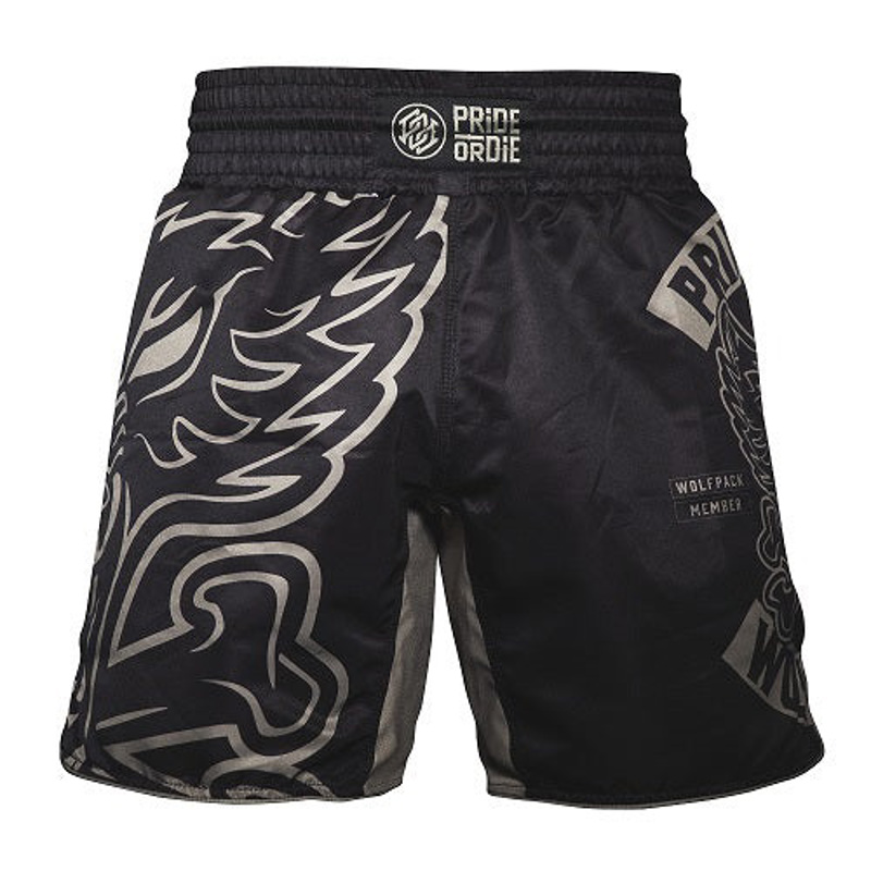Pride Or Die wolfpack MMA Shorts - Black